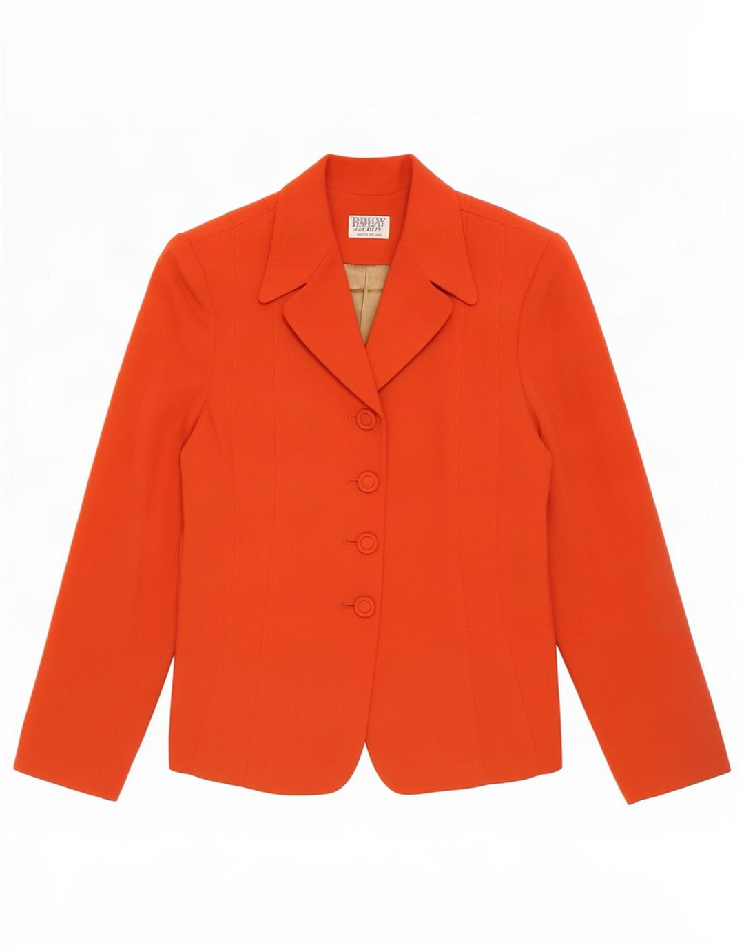 Ramsay Dame 4 Button Blazer Jacket UK 14 Medium Red