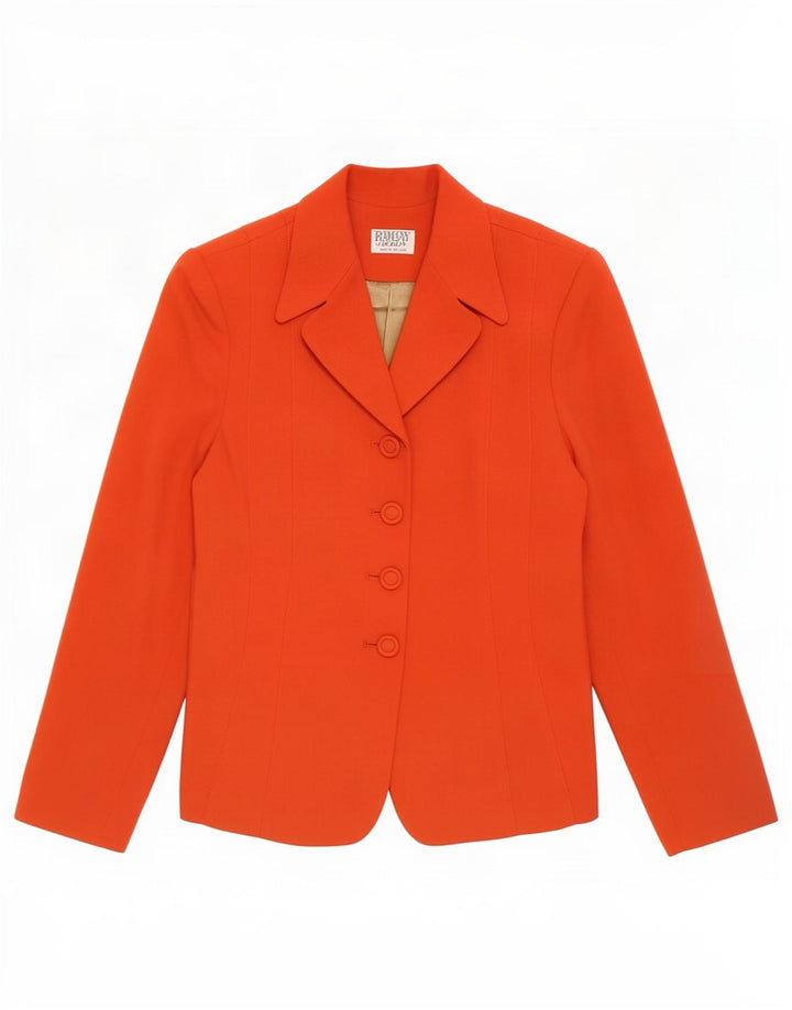 Ramsay Dame 4 Button Blazer Jacket UK 14 Medium Red