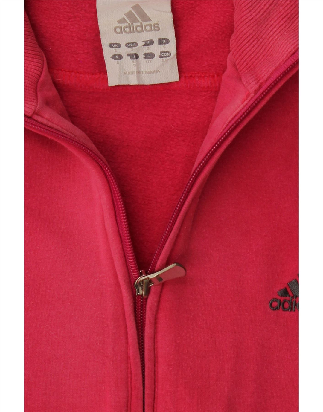 ADIDAS Womens Tracksuit Top Jacket UK 10 Small Pink Vintage Adidas and Second-Hand Adidas from Messina Hembry 