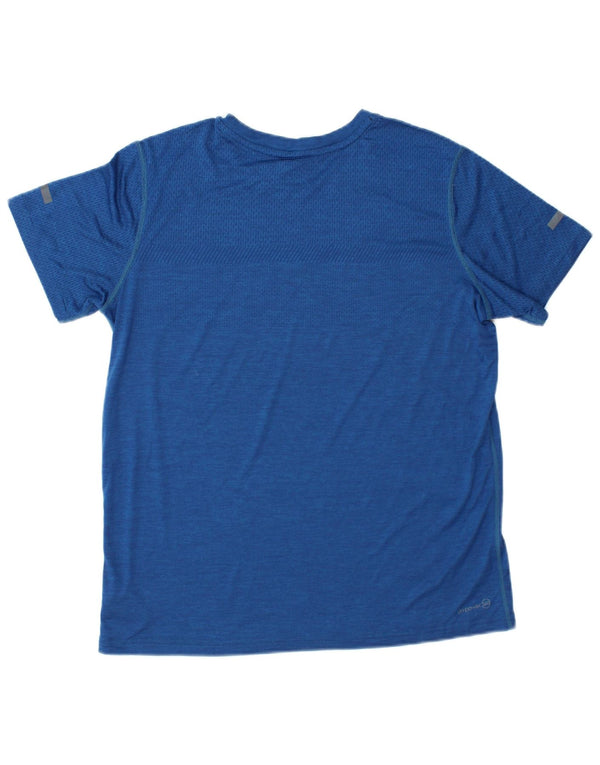 RUSSELL ATHLETIC Drenge Dri-Power T-Shirt Top 15-16 år 2XL Blå Nylon