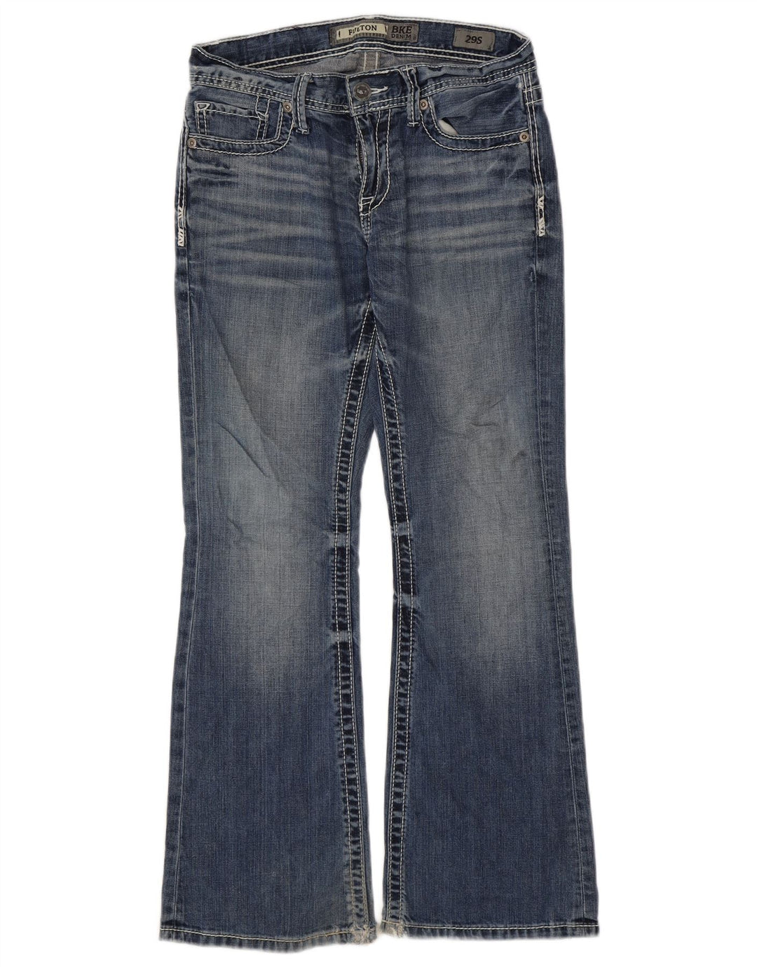 BKE Dame Fulton Bootcut Jeans W29 L29 Blå Bomuld
