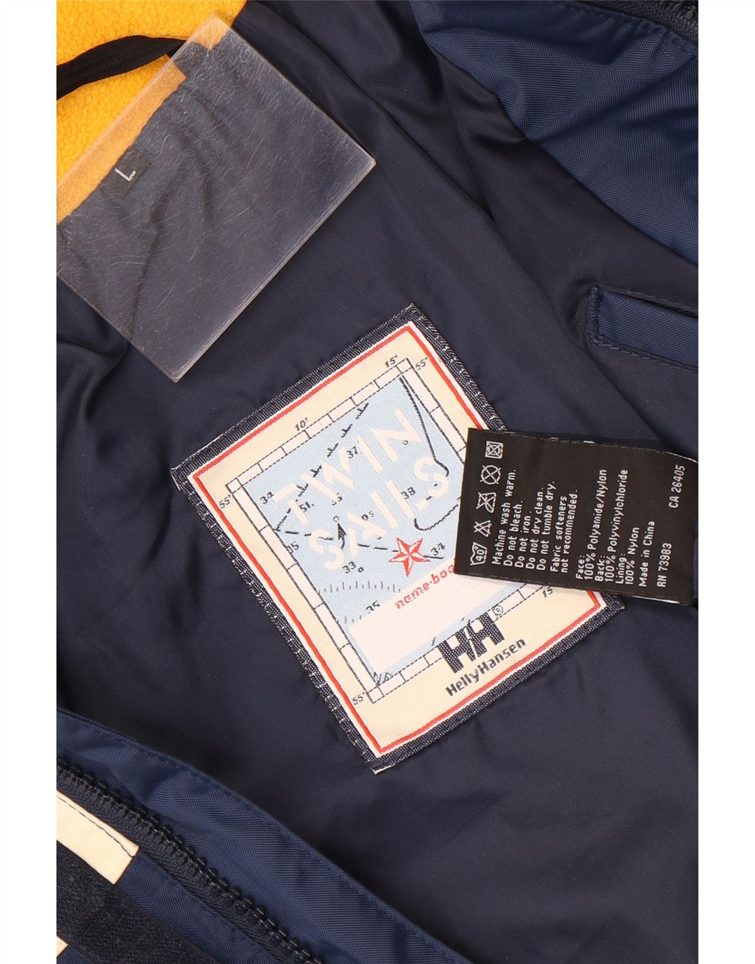 Helly Hansen Herre Hooded Windbreaker Jacket UK 40 Large Navy Blue