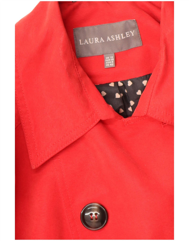 Laura Ashley Dame Trench Coat UK 12 Medium Rød Modal