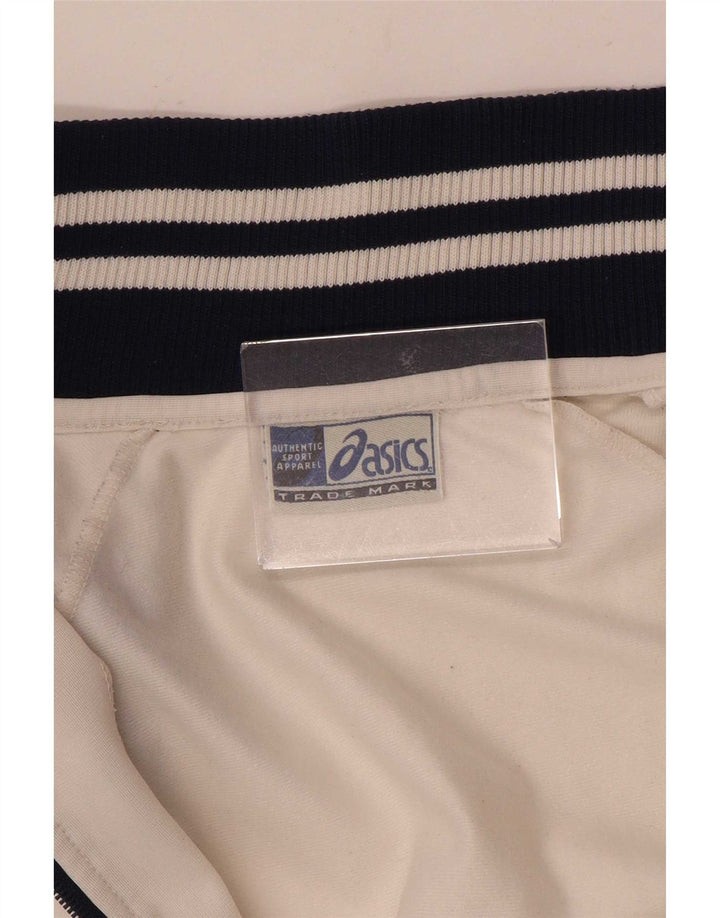 Asics træningsdragt topjakke til kvinder UK 12 Medium White Colourblock