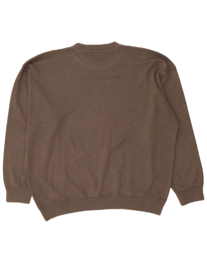 Amerigo Vespucci Herre trøje med rund hals 2XL brun uld