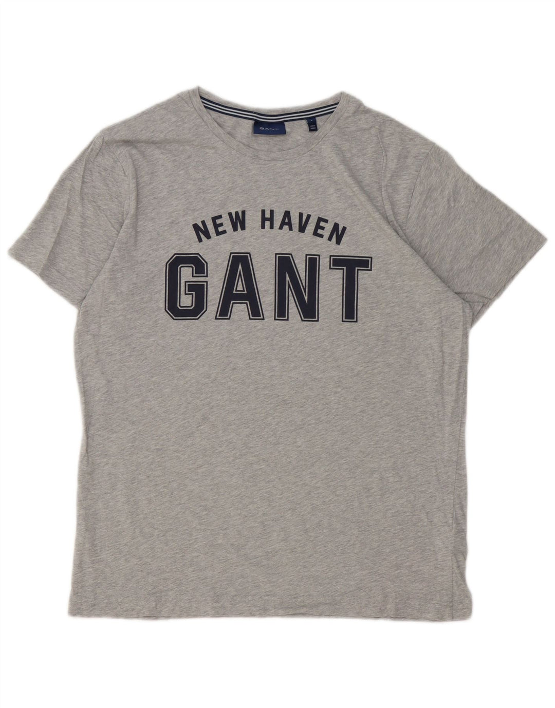 Gant Grafisk T-shirt top til mænd, stor grå bomuld