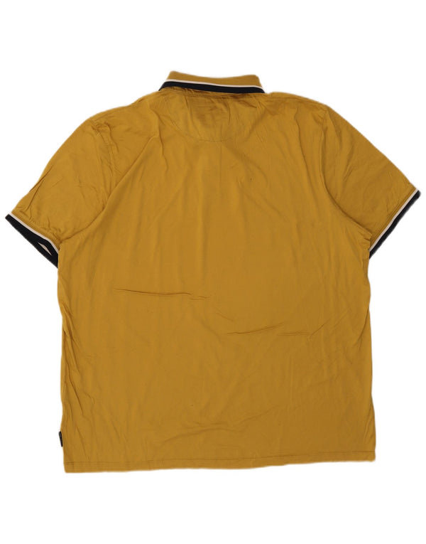 Ted Baker herre polo shirt str. 7 3XL gul bomuld