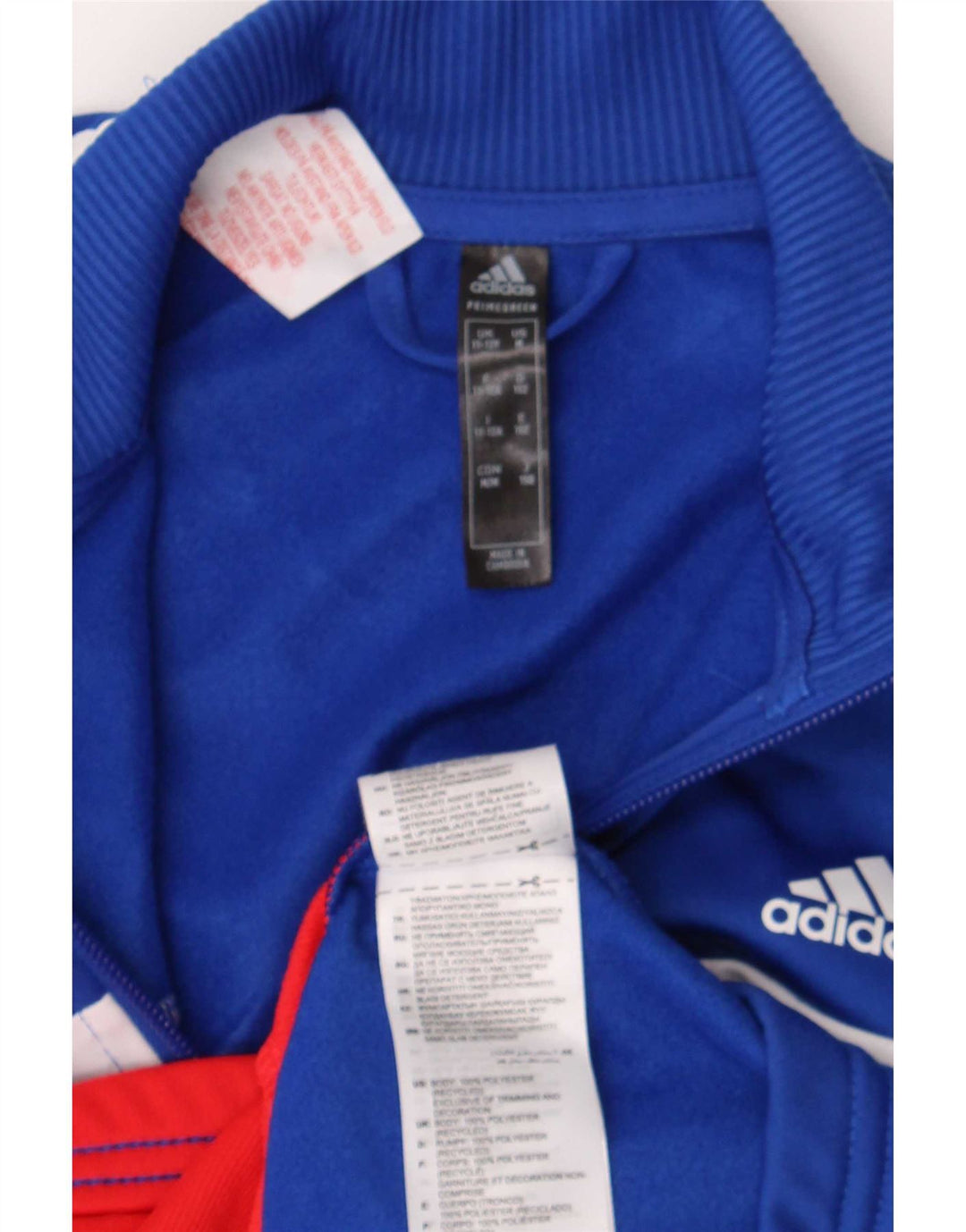 Adidas Træningsdragt Topjakke til drenge 11-12 år Blå Colourblock Polyester