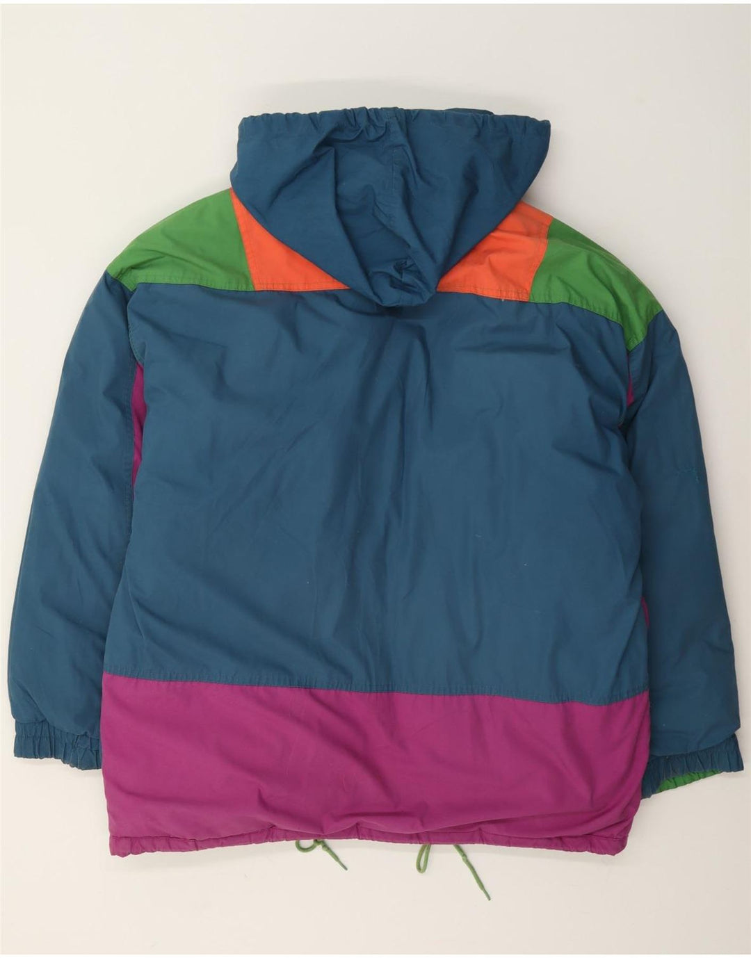 Astrolabio Herre hættepolstret jakke UK 38 Medium Green Colourblock