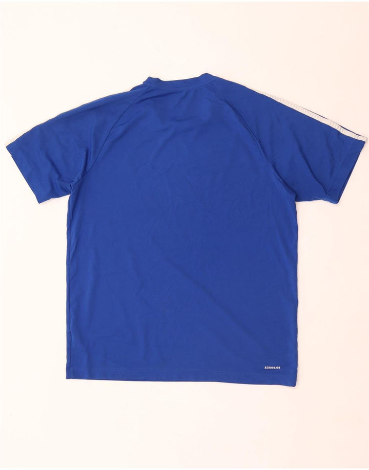 Adidas Herre Aeroready T-Shirt Top Stor Blå Polyester
