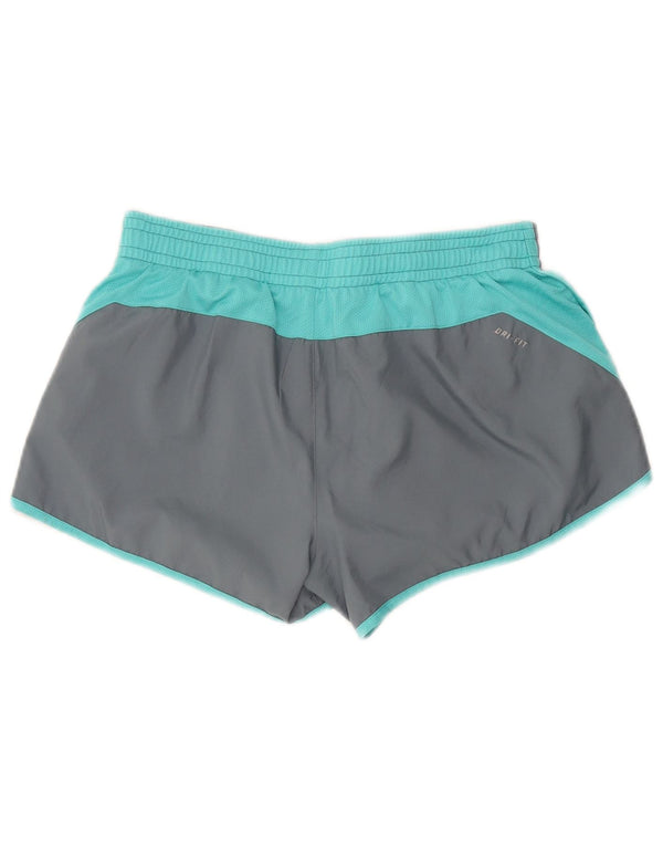 Adidas Dame Dri Fit Sports Shorts UK 14 Medium Grey Colourblock