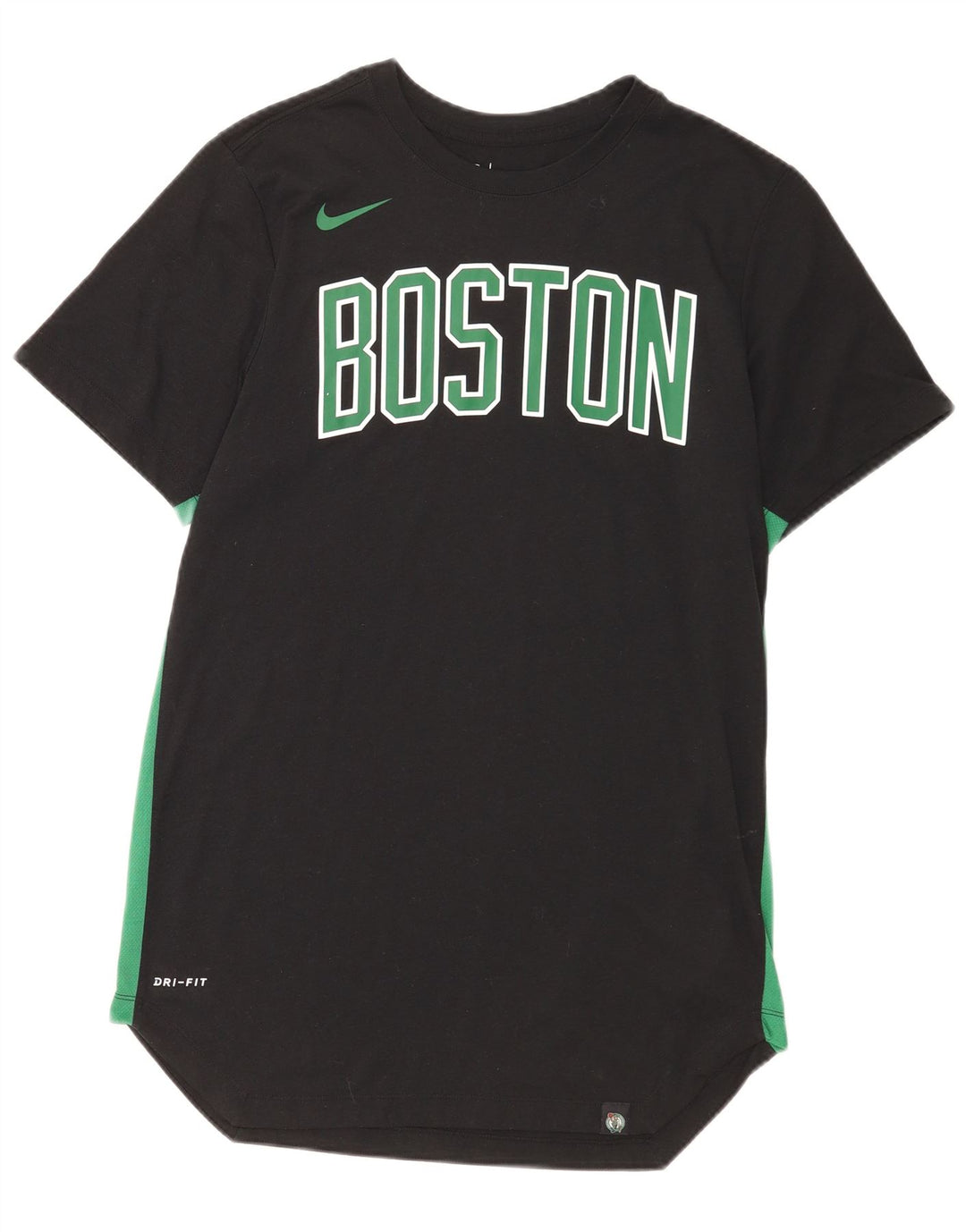 Nike Herre Boston Celtics Grafisk T-Shirt Top Medium Sort Polyester