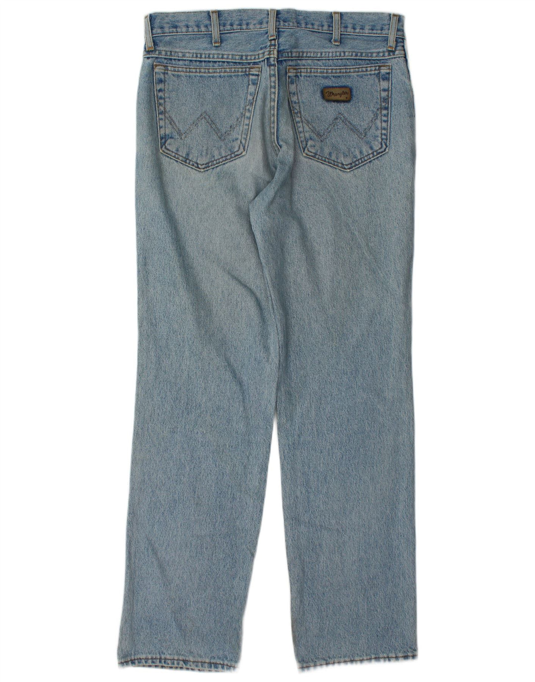 Wrangler Herre Texas Straight Jeans W33 L32 Blå Bomuld