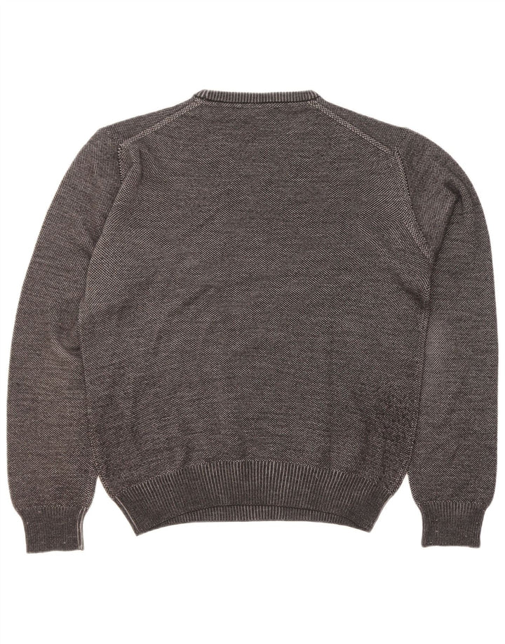 Trussardi Jeans Herre Crew Neck Jumper Sweater XL Grå Virgin Wool
