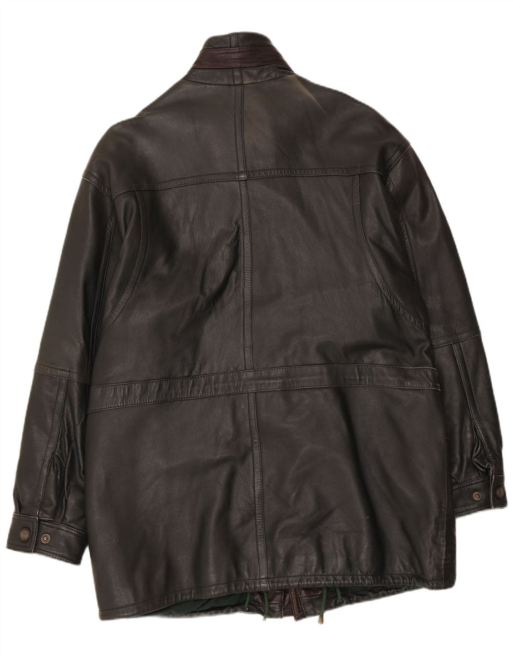 Shelter Bay Herre læderfrakke UK 38 Medium Sort