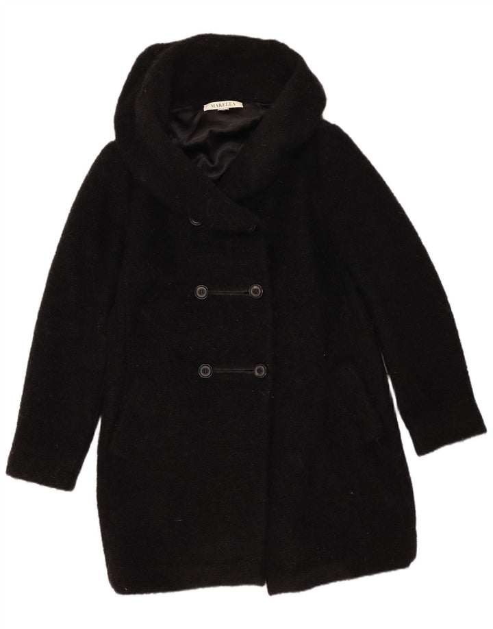 Marella Dame Overfrakke UK 16 Large Black Mohair