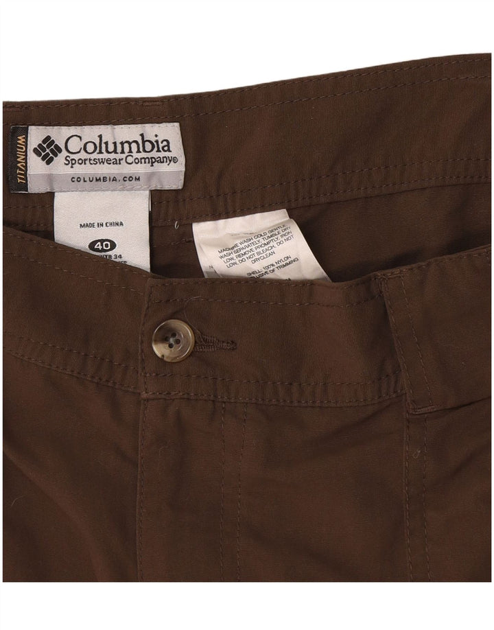 Columbia Herre Cargo Shorts W40 XL Brun Nylon