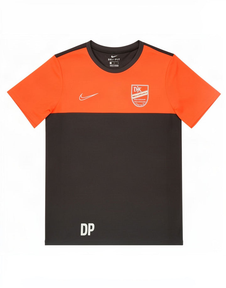 Nike Herre Dri Fit Grafisk T-Shirt Top Stor Grå Colourblock Polyester