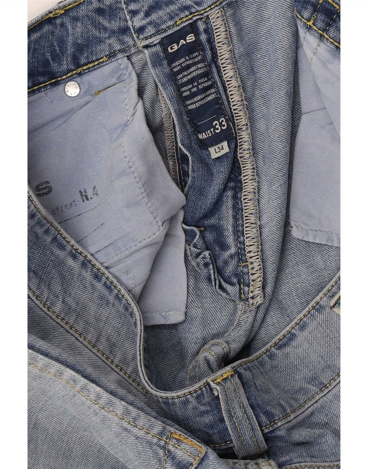 Gas Slim Jeans til mænd W33 L34 Blå
