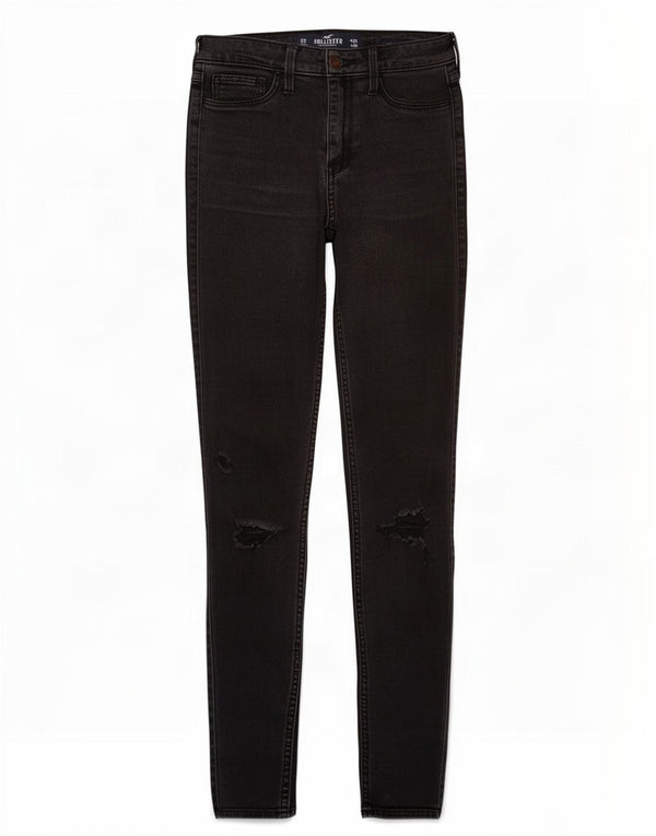 Hollister Womens Legging Distressed Skinny Jeans US 0 XS W24 L28 Sort