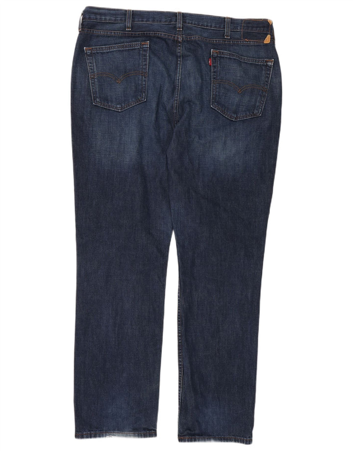 LEVI'S Slim Jeans til mænd W40 L32 Marineblå bomuld