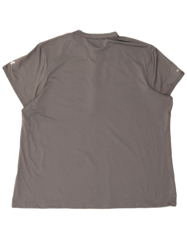 Under Armour Dame Heat Gear T-Shirt Top UK 22 3XL Grå