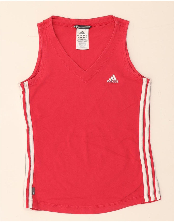 Adidas Damevest Top UK 10 Lille Rød Bomuld