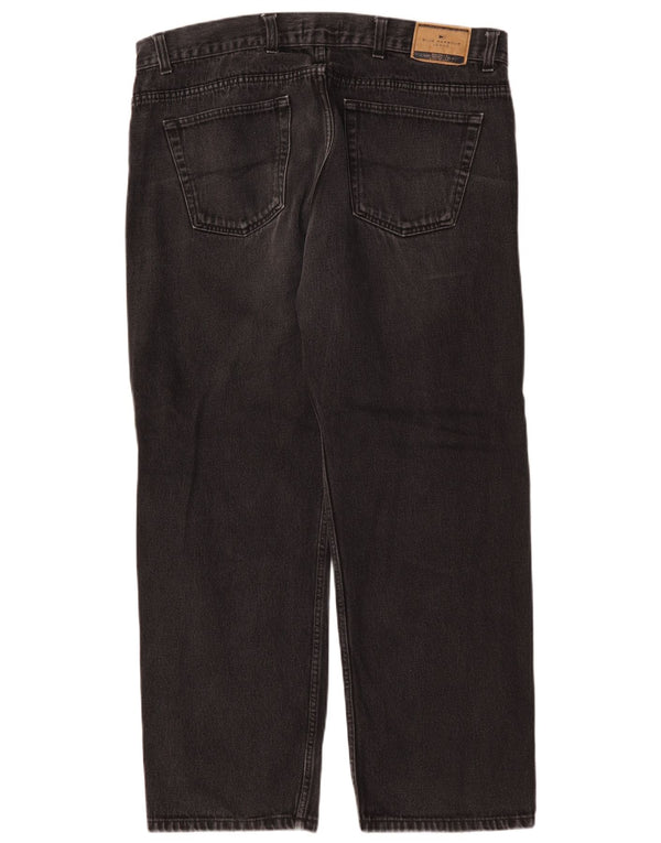 Marks & Spencer Herre Blue Harbor Straight Jeans W40 L29 Sort Bomuld