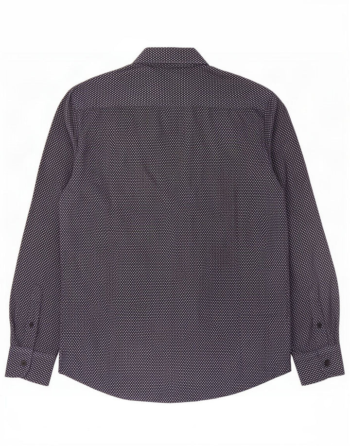 Massimo Dutti Herreskjorte Medium Marineblå Geometrisk