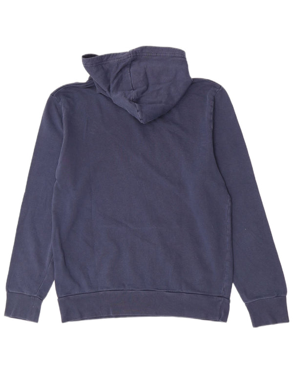 Levi's Mens Graphic Hoodie Jumper Medium Navy Blue Cotton