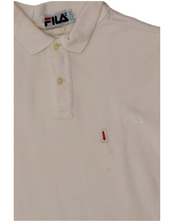 FILA drenge poloshirt 13-14 år hvid