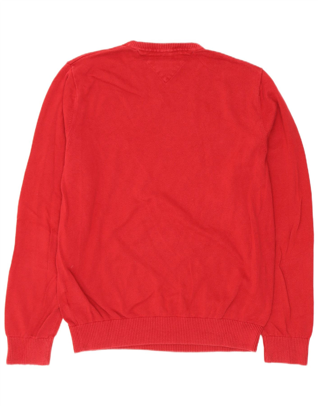 Tommy Hilfiger Herre V-hals sweater Medium Rød Bomuld