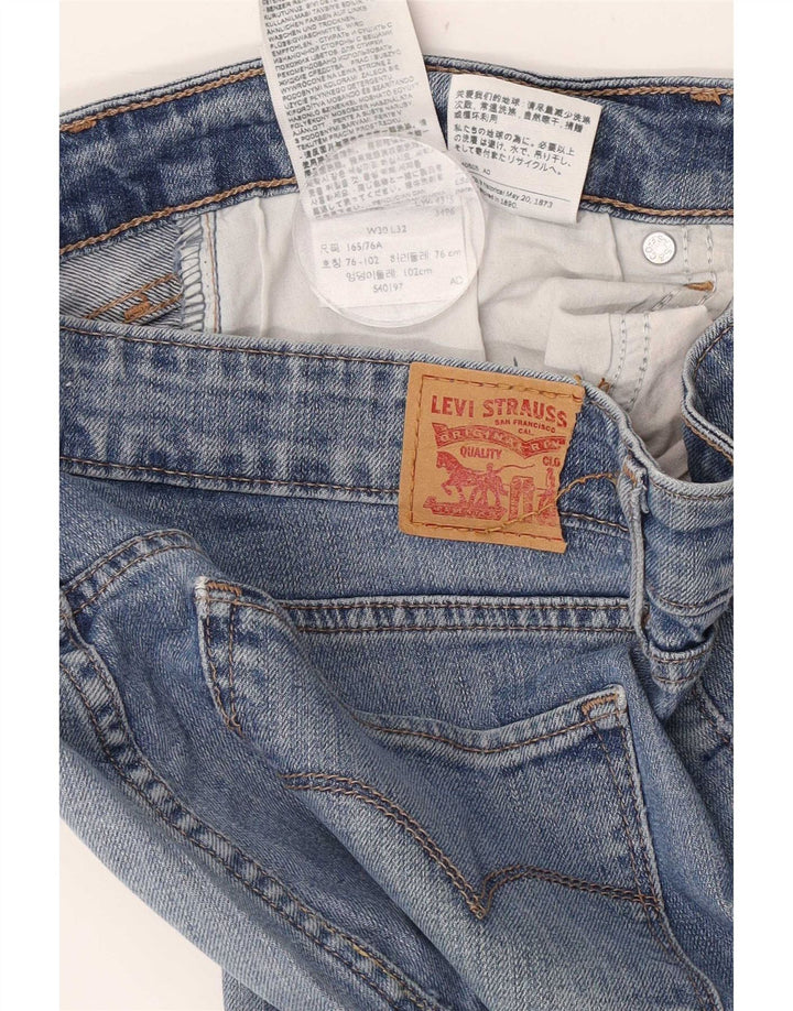 Levi's Dame 711 Midi denimnederdel W30 Medium Blue Bomuld