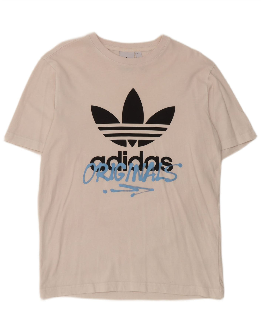 Adidas Grafisk T-shirt top til mænd, lille hvid bomuld