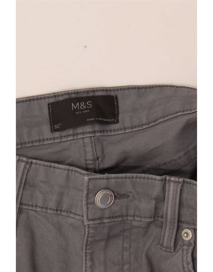 Marks & Spencer Herre Casual Shorts W32 Medium Grey Bomuld