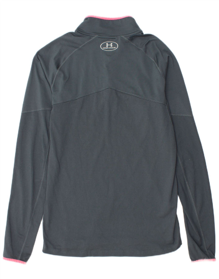 Under Armour Herre Zip Neck Pullover Træningsdragt Top Medium Grå
