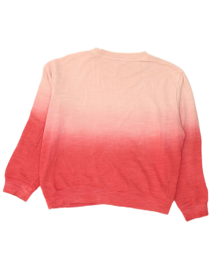 Marks & Spencer Dame Sweatshirt Jumper UK 14 Medium Pink Colourblock
