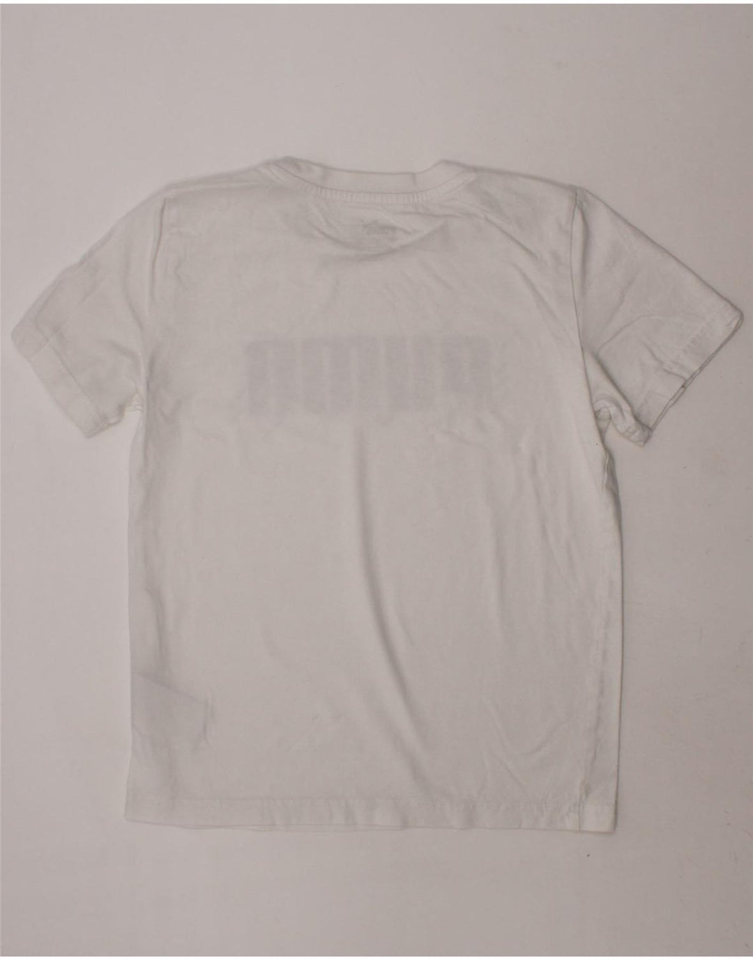 PUMA Boys Graphic T-Shirt Top 9-10 Years White Cotton Vintage Puma and Second-Hand Puma from Messina Hembry 