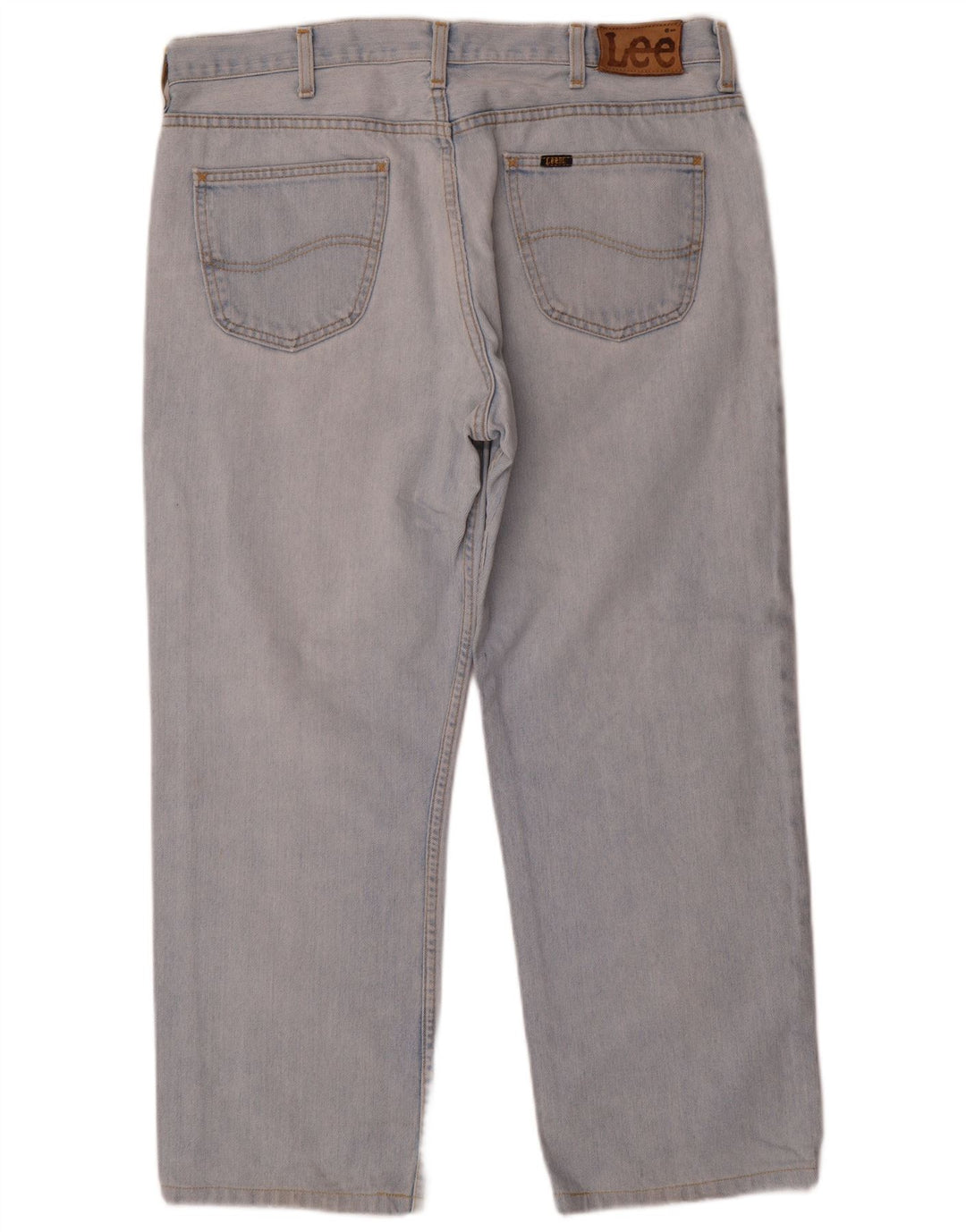 Lee Straight Jeans til mænd W38 L27 blå bomuld