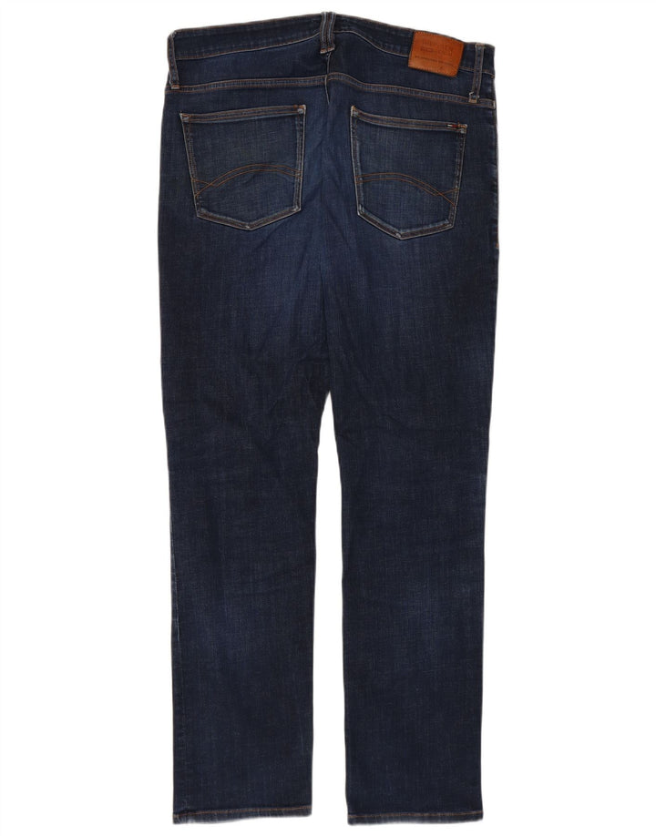 TOMMY HILFIGER Straight jeans til mænd W38 L34 Marineblå bomuld