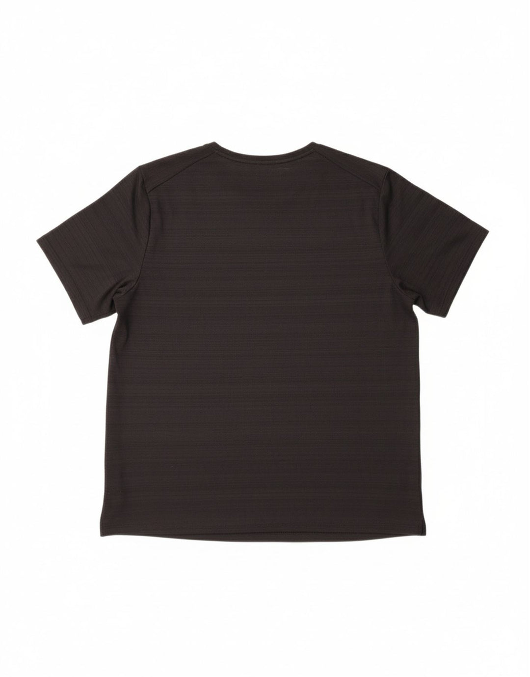 NIKE Mens Dri Fit T-Shirt Top Large Black Striped Polyester