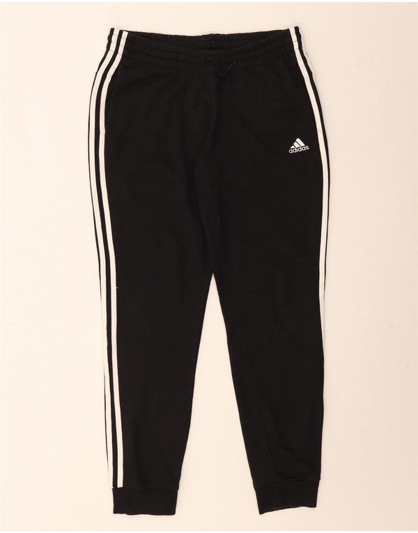 ADIDAS Womens Tracksuit Trousers Joggers UK 16/18 Large Black Cotton