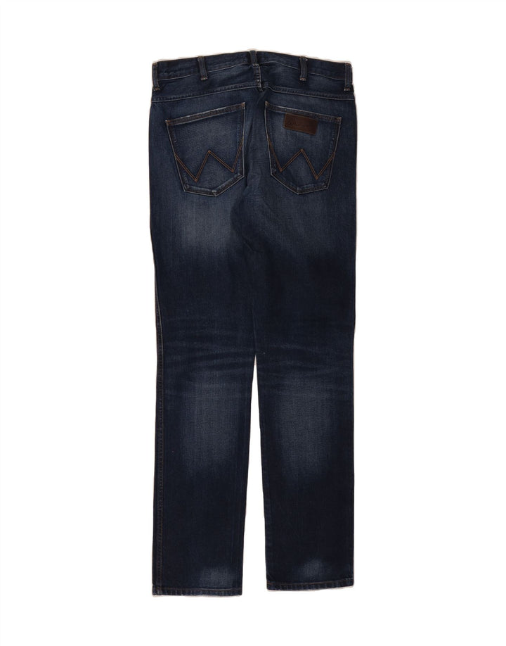 WRANGLER Womens Spencer Slim Jeans W32 L34 Navy Blue Cotton Vintage Wrangler and Second-Hand Wrangler from Messina Hembry 