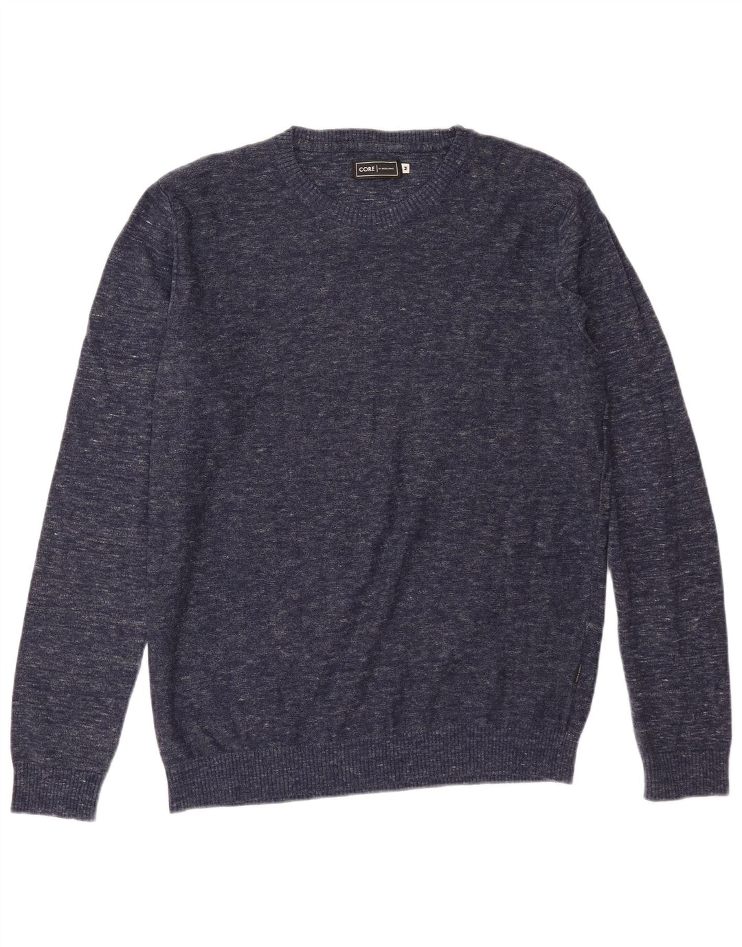Jack & Jones Herre trøje med rund hals trøje Medium Marineblå Flecked Bomuld
