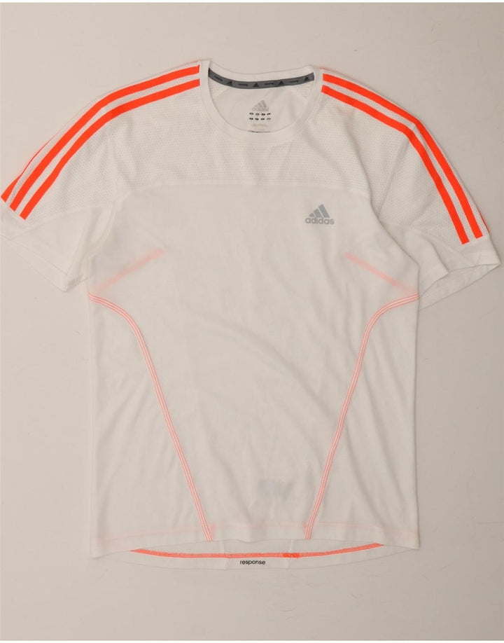 ADIDAS Mens Climalite T-Shirt Top Small White Polyester Vintage Adidas and Second-Hand Adidas from Messina Hembry 