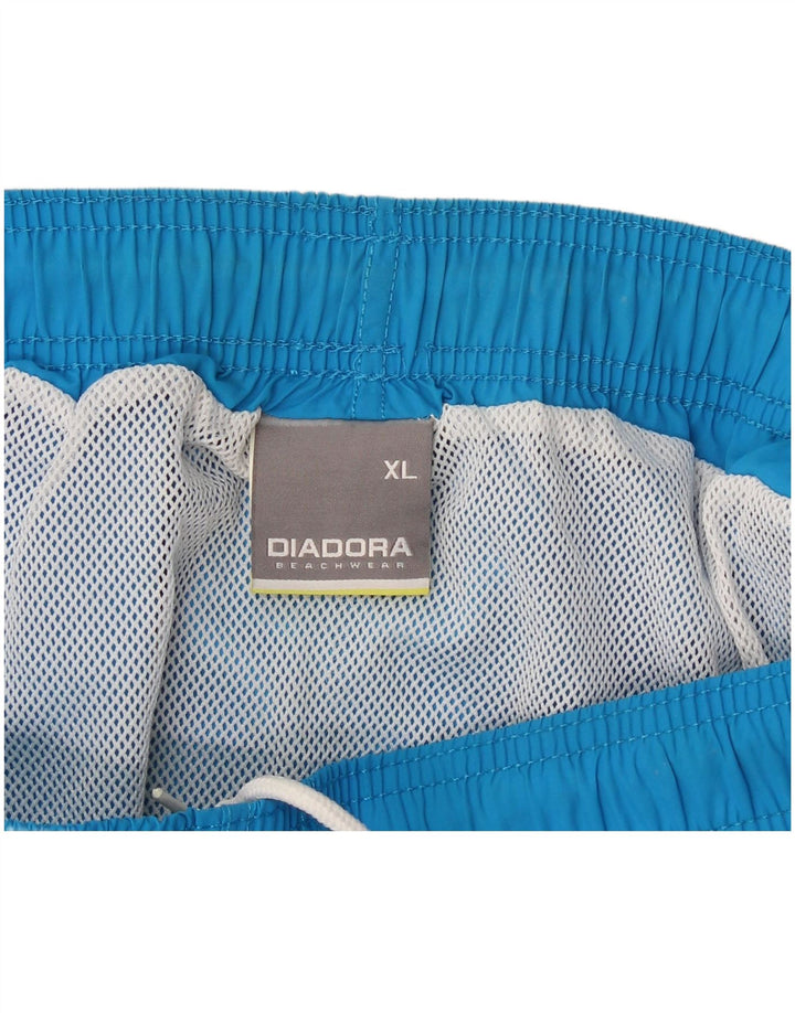 Diadora Herre grafiske svømmeshorts XL Blå Nylon