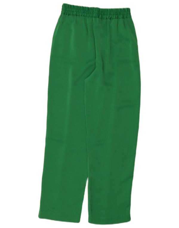 Zara Lige Casual Bukser Små W26 L28 Grøn polyester