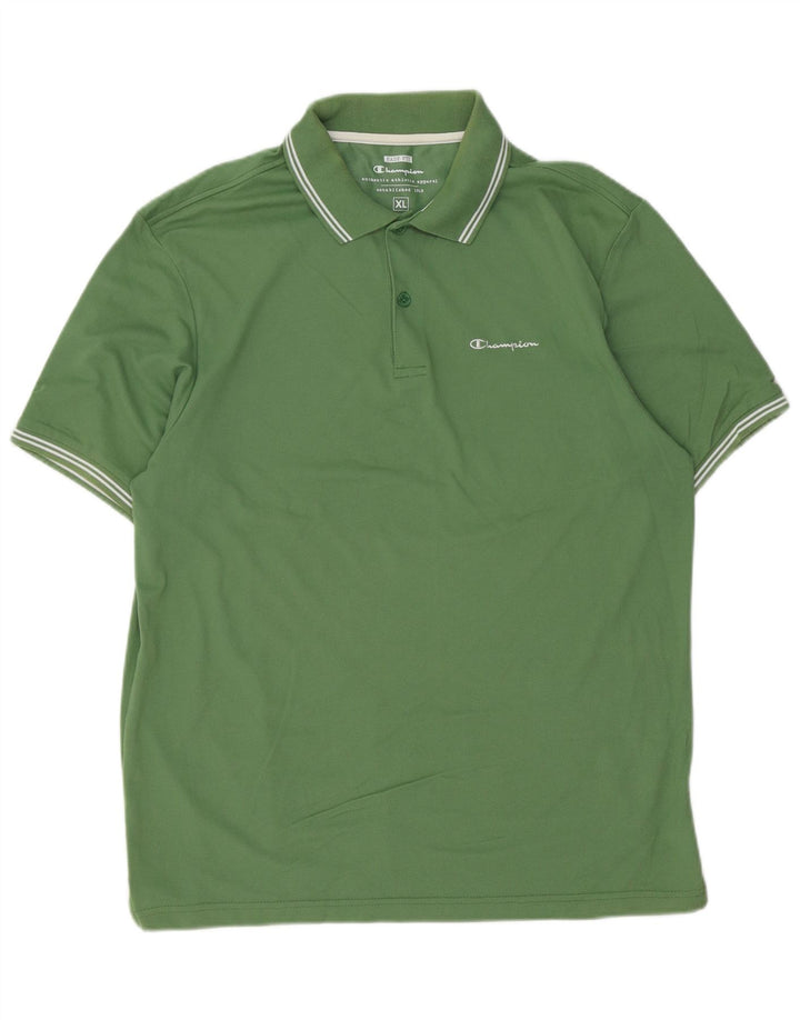 CHAMPION Herre Easy Fit Polo Shirt XL Grøn Bomuld