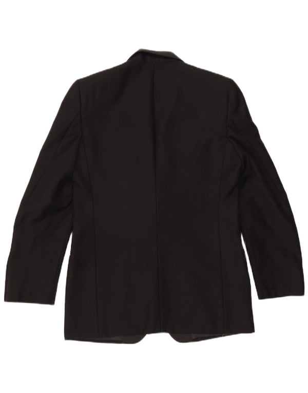 DEL MARE 1911 Herre 1-knaps blazerjakke UK 38 Medium Sort