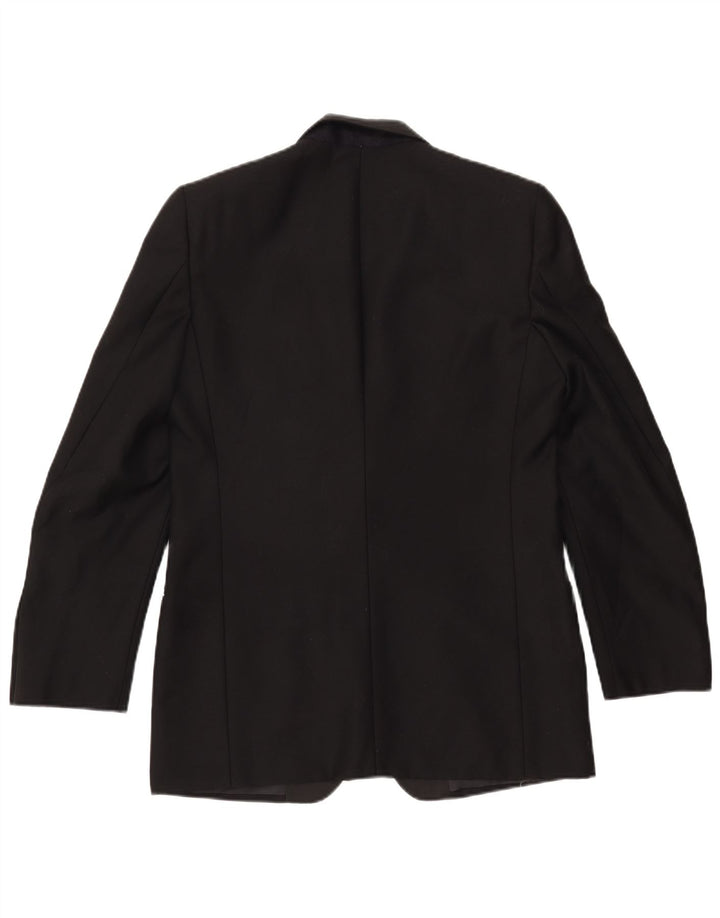 DEL MARE 1911 Herre 1-knaps blazerjakke UK 38 Medium Sort
